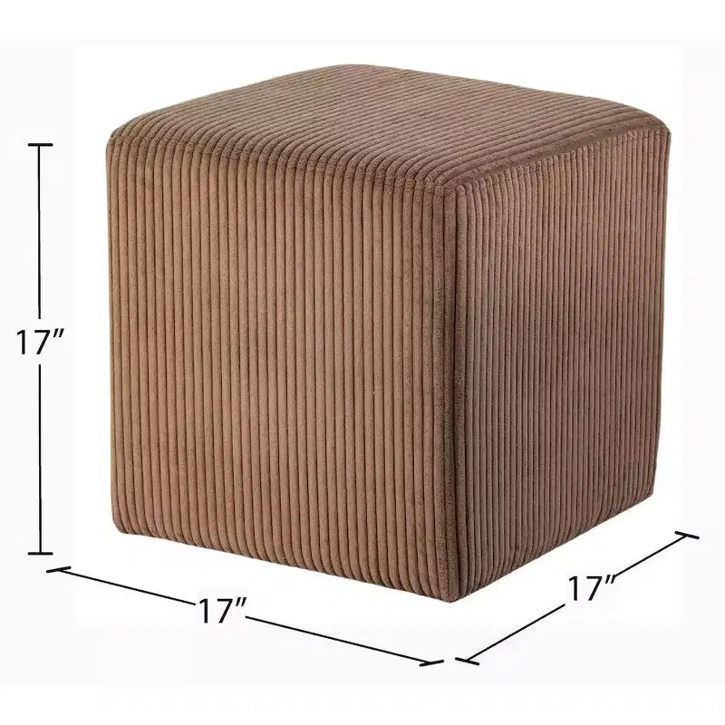 Repose-pieds/Tabouret en Tissu Microfibre
