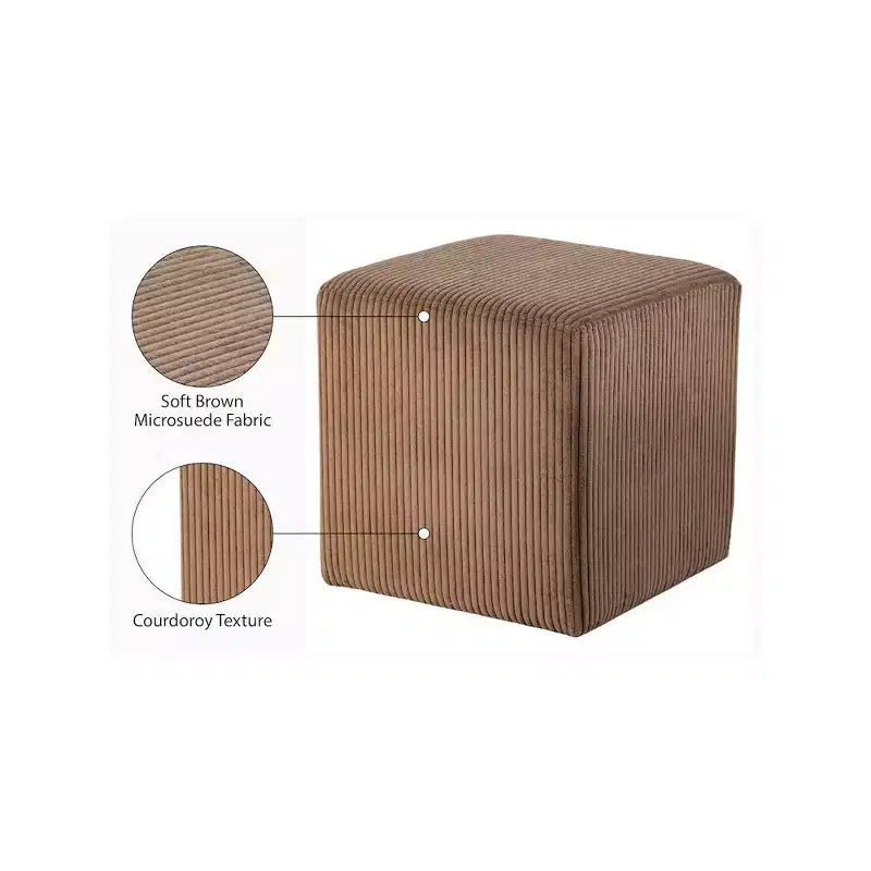 Repose-pieds/Tabouret en Tissu Microfibre
