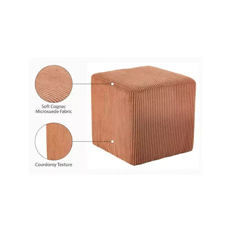 Repose-pieds/Tabouret en Tissu Microfibre