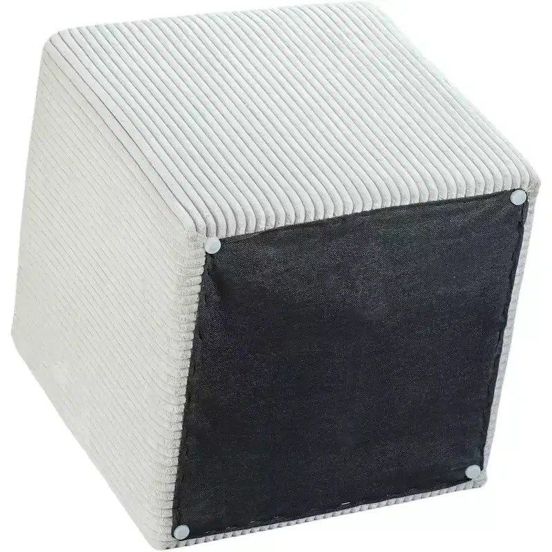 Repose-pieds/Tabouret en Tissu Microfibre
