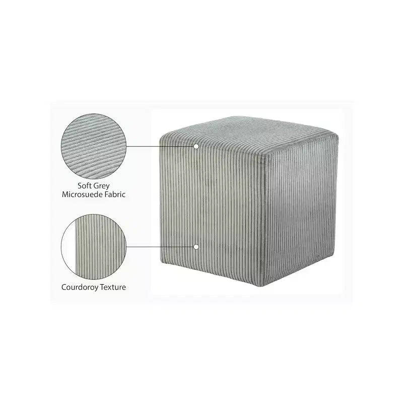 Repose-pieds/Tabouret en Tissu Microfibre
