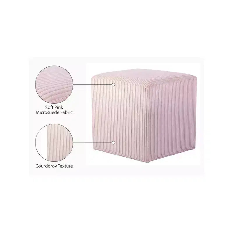 Repose-pieds/Tabouret en Tissu Microfibre