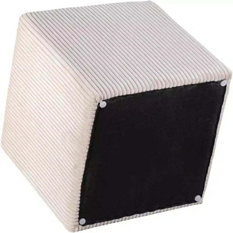 Repose-pieds/Tabouret en Tissu Microfibre