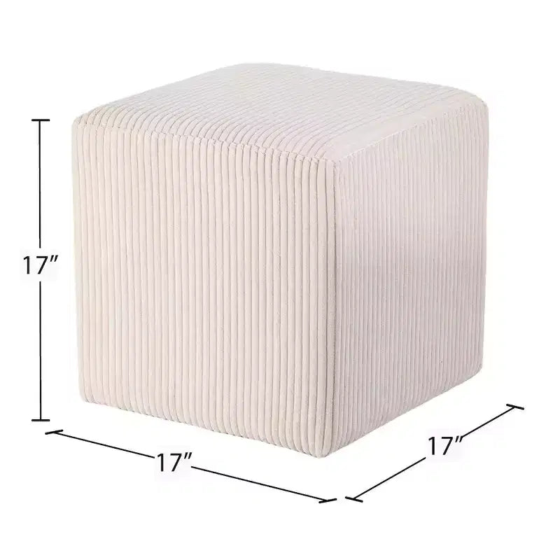 Repose-pieds/Tabouret en Tissu Microfibre