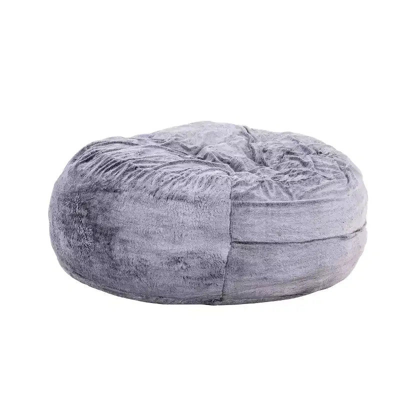 Pouf géant en fausse fourrure de 1,5 m