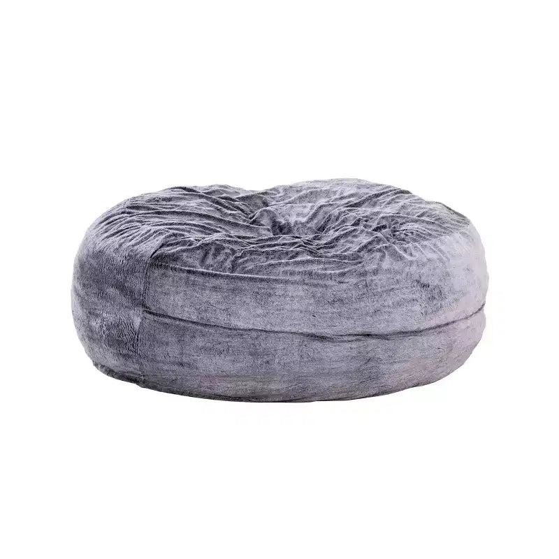Pouf géant en fausse fourrure de 1,5 m