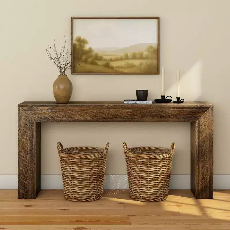 Table d'extrémité grand format rustique (66 po / 1676 mm)