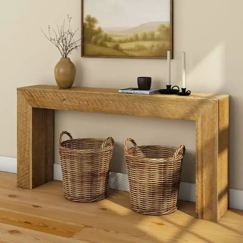 Table d'extrémité grand format rustique (66 po / 1676 mm)
