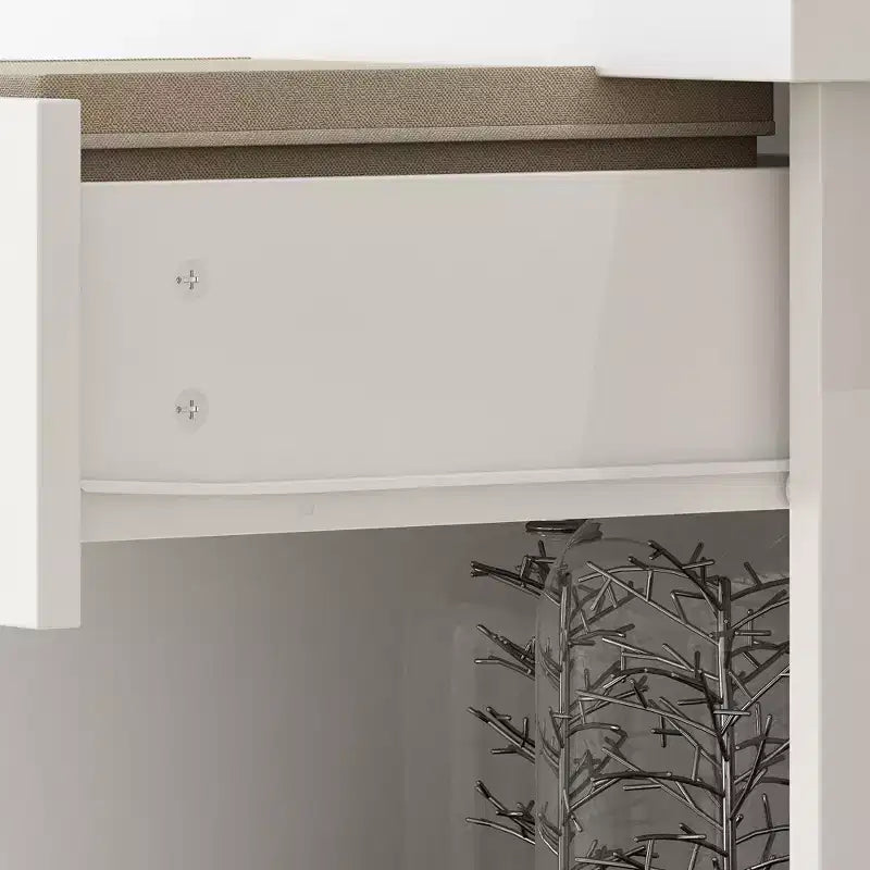 Grande vitrine et meuble de rangement blancs Étagères décoratives + tiroir, Polyvalents pour tous les espaces de la maison