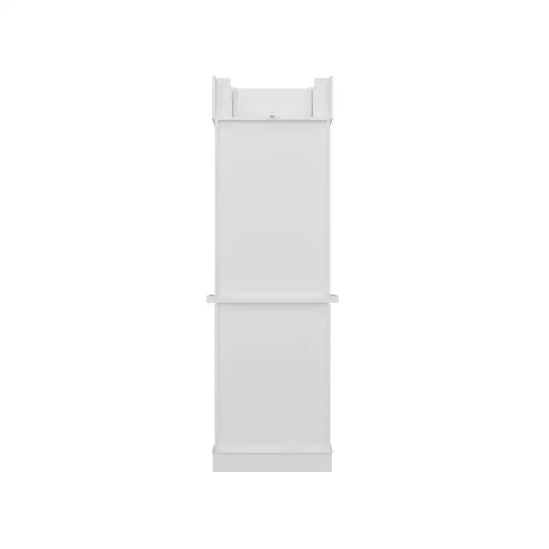 Grande vitrine et meuble de rangement blancs Étagères décoratives + tiroir, Polyvalents pour tous les espaces de la maison