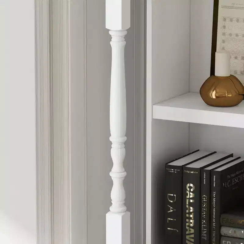 Grande vitrine et meuble de rangement blancs Étagères décoratives + tiroir, Polyvalents pour tous les espaces de la maison