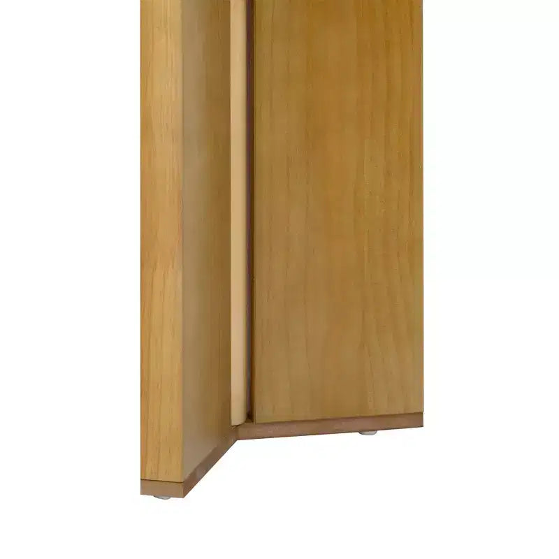 Console minimaliste en bois avec pieds géométriques, Table d'entrée en bois de style ferme pour le salon et l'entrée