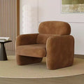 Fauteuil d'appoint moderne, Fauteuil de salon à ossature bois, Fauteuil de lecture confortable pour Salon, Chambre à coucher, Appartement, Coin