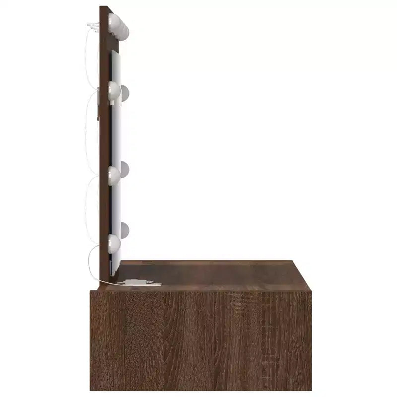 Coiffeuse moderne et minimaliste, élégante avec miroir clair et tiroirs de rangement intelligents pour l'organisation quotidienne