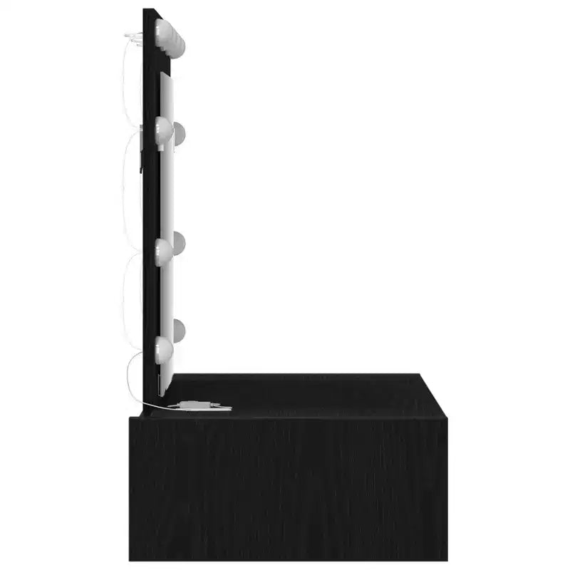 Coiffeuse moderne et minimaliste, élégante avec miroir clair et tiroirs de rangement intelligents pour l'organisation quotidienne