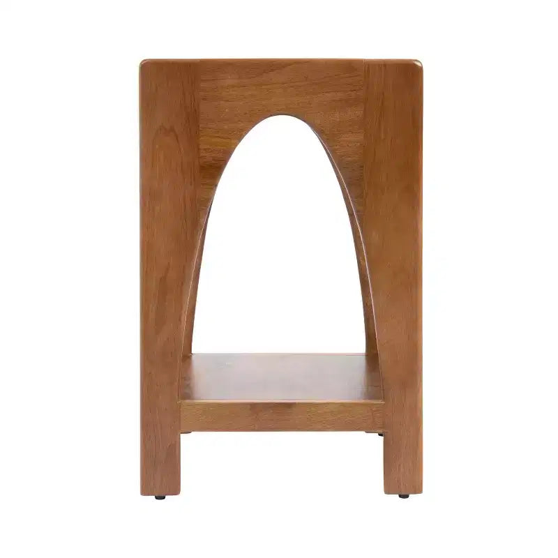 Table d'appoint en bois, 16x14x22, Noyer brun
