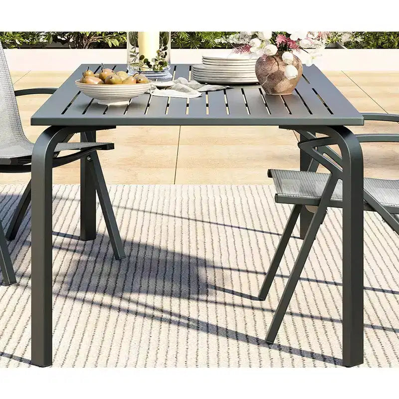 Table de patio,Table à manger moderne d'extérieur pour les restaurants, les arrière-cours, les bords de piscine