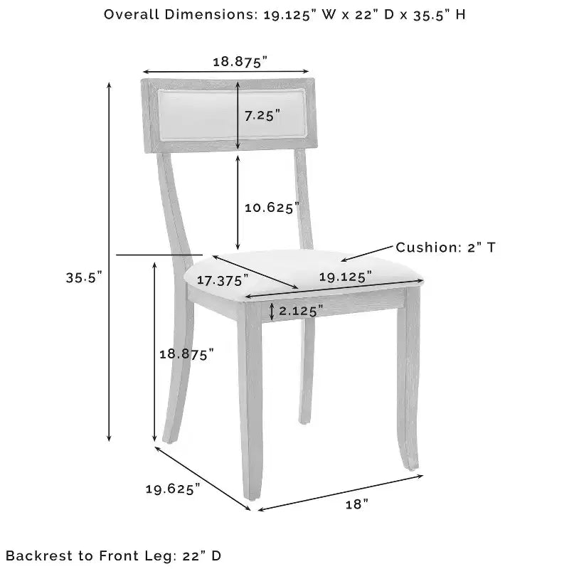 Chaises de salle à manger Gris délavé rustique : Rembourrées, Pieds en hévéa, Rembourrage en mousse
