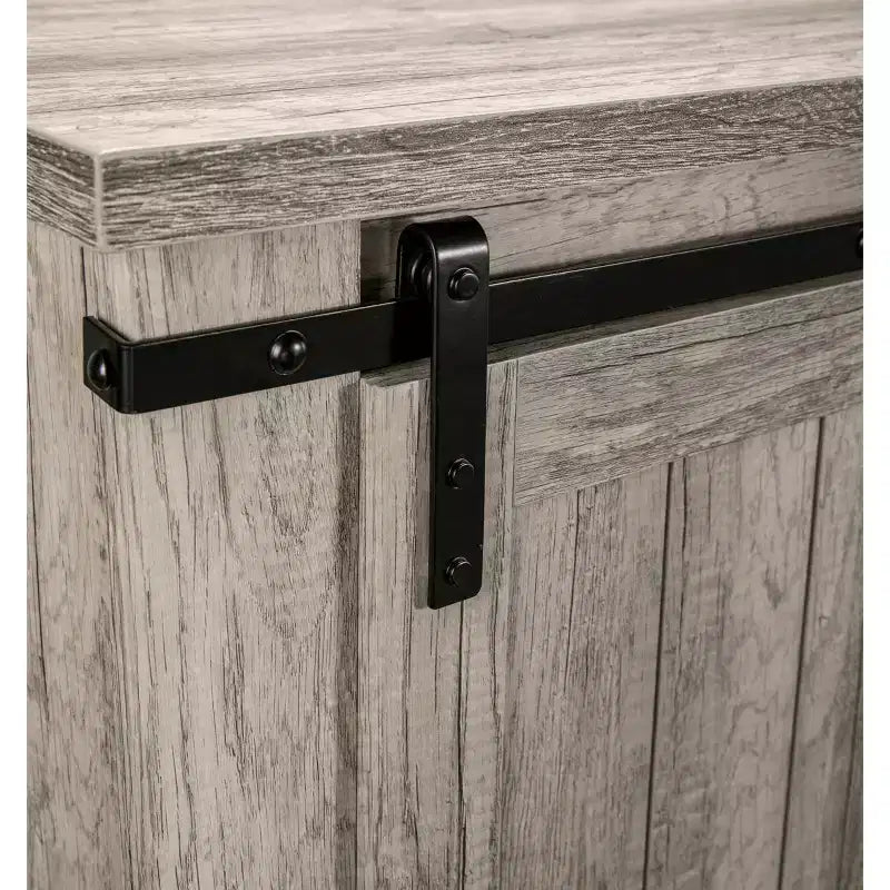 Meuble TV avec portes coulissantes et cheminée électrique pour téléviseurs jusqu'à 60", Chêne gris antique