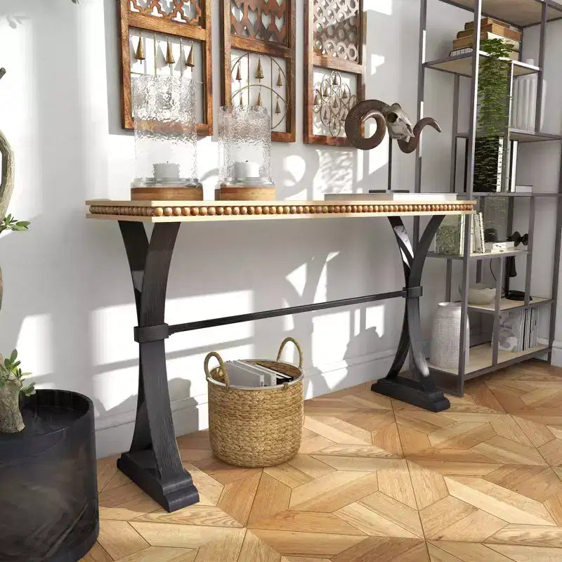 Table d'appoint industrielle Console en bois