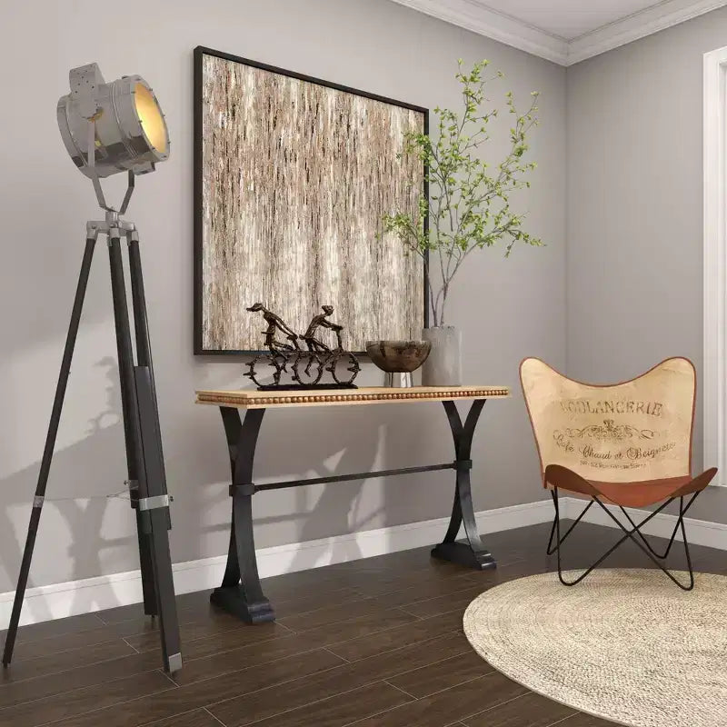 Table d'appoint industrielle Console en bois