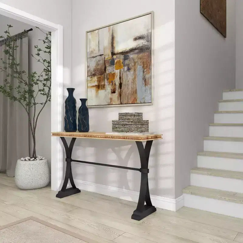 Table d'appoint industrielle Console en bois