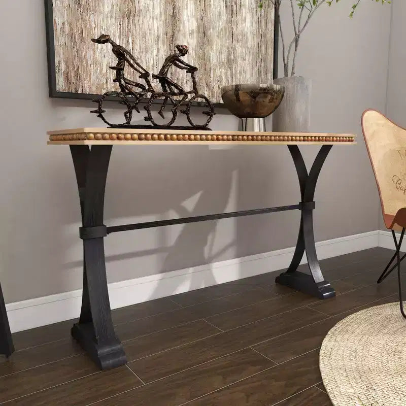Table d'appoint industrielle Console en bois