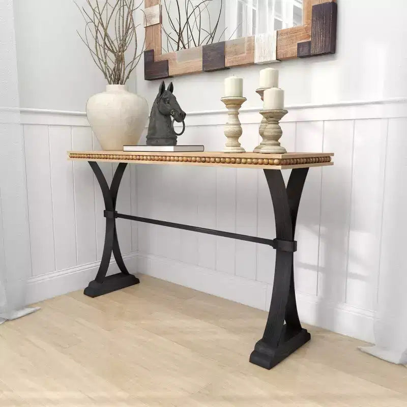 Table d'appoint industrielle Console en bois