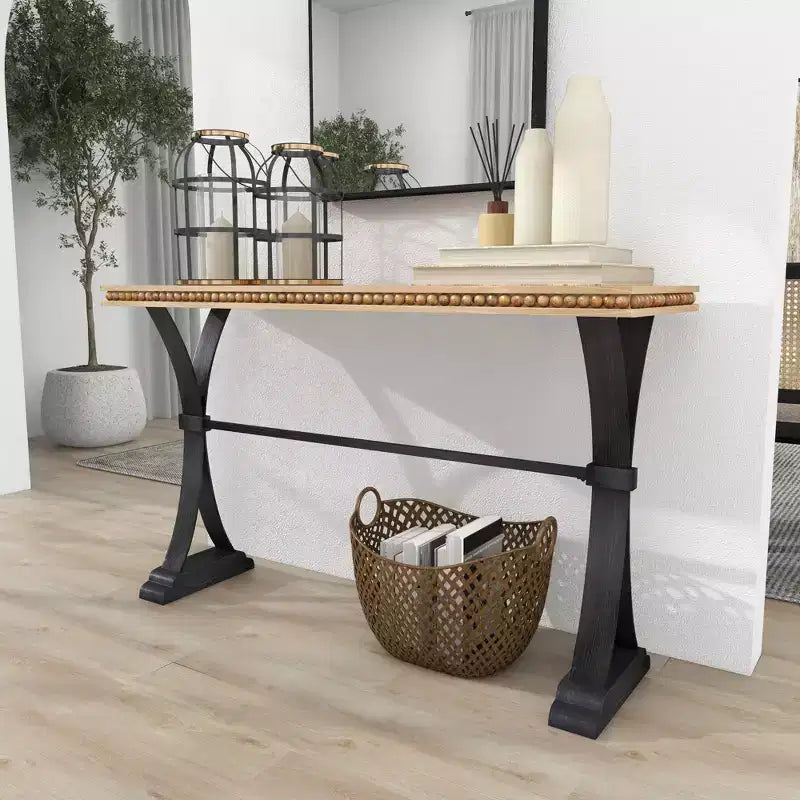 Table d'appoint industrielle Console en bois