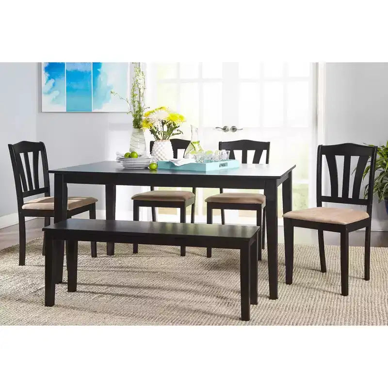 Table de salle à manger rectangulaire en bois