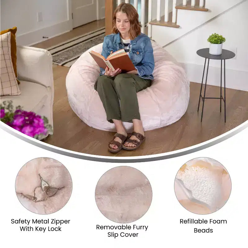 Pouf géant pour enfants et adultes