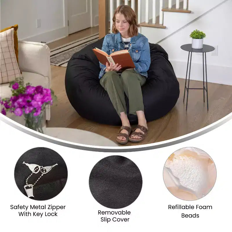 Pouf géant pour enfants et adultes
