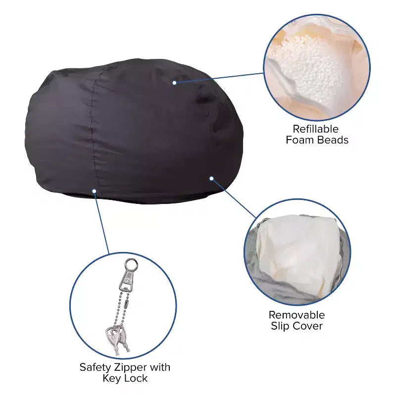 Pouf géant pour enfants et adultes