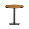 Dessus de table rond de 30 pouces avec base de table ronde de 18 pouces de hauteur