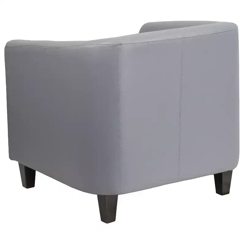 Fauteuil en cuir avec accoudoirs inclinés Chaise décorative
