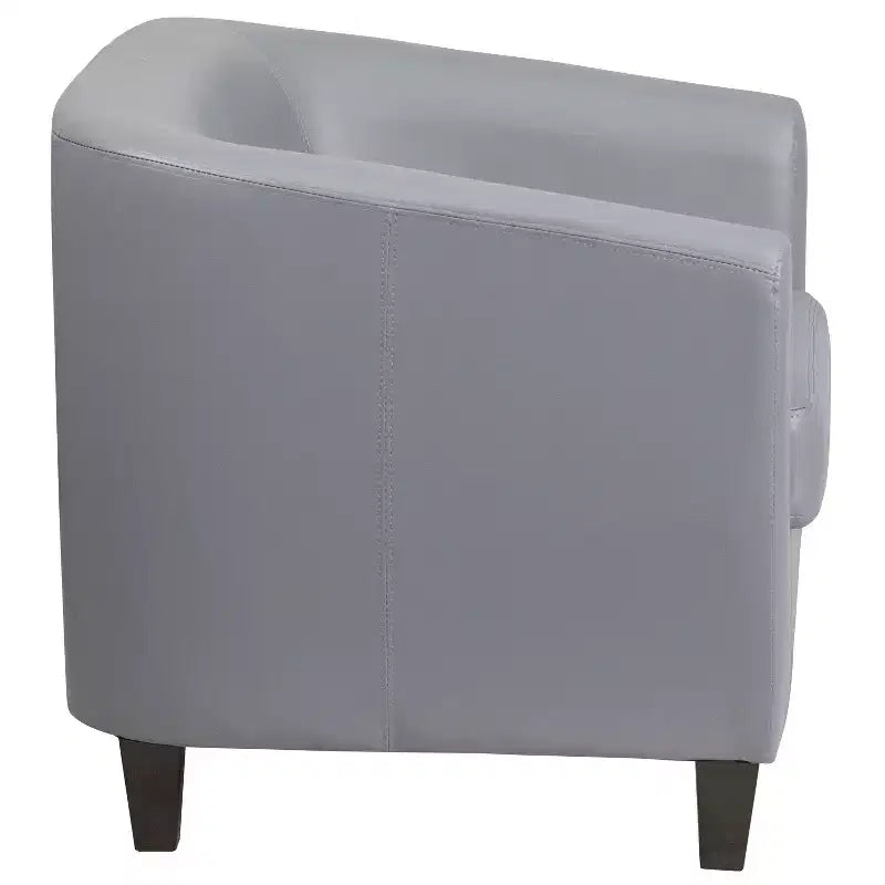 Fauteuil en cuir avec accoudoirs inclinés Chaise décorative