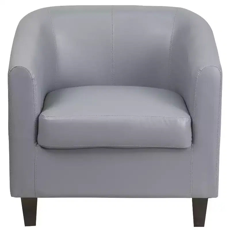 Fauteuil en cuir avec accoudoirs inclinés Chaise décorative