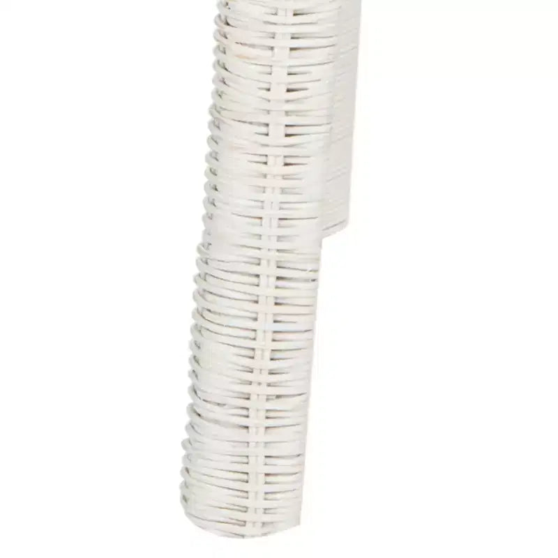 Tabouret de bar en osier - Blanc vieilli